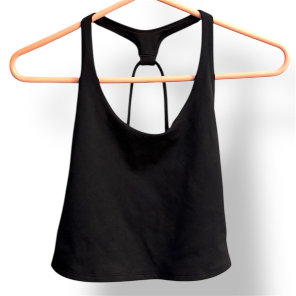 Gilly Hicks Black Racerback Crop S Curvy